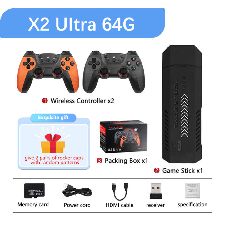 X2%20Ultra%20X2%20Plus%20GD10%20Pro%204K%20Game%20Stick%203D%20HD%20Retro%20Video%20Game%20Console%20Wireless%20Controller%20TV%2050%20Emulator%20For%20PS1/N64/DC%20Gift%20-%20Image%207