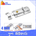 1 Pis 4 Inch Push Tower Bolt Stainless Steel Buckle Bolt Automatic Spring Latch Bolt Surface Mounted Push Chitkani. 