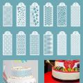 Fondant Cake Mesh Stencil Stamps Stencils Embossing Plastic Spray Mold Tool Podazz. 