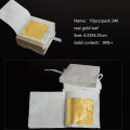 Graceful 24K Gold Leaf Edible Gold Foil Sheets for Cake Deco Arts Craft Paper Painting.