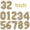 1Pcs 32 Inch Cheetah Leopard Print Digital Aluminum Film Balloon 1-9digital Balloon Kids Jungle Safari Birthday Party Decoration.