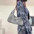 HAEX Fashion Design Women's Bag 2022 Trend Korean Style Chains Ladies Underarm Shoulder Bags Daily Sac A Main Femme Shoppers.