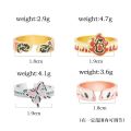 Anime Demon Slayer Ring Kimetsu No Yaiba Kamado Tanjirou Inspired Adjustable Ring For Fans Cosplay Jewelry Christmas Gift. 