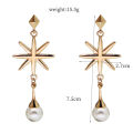 Game Honkai Star Rail Robin Cosplay Earrings Star Pearl Pendant Ear Clips Stud Earring Cos Props Jewelry Gift Accessories.