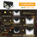 2Pcs 100 LED Solar Power Wall Light Motion Sensor Waterproof Lamp Outdoor light Simple Fidelity design. 