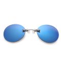 1pc Clip On Nose Glasses Round Rimless Matrix Morpheus Sunglasses Mini Frameless Vintage Men Eyeglasses UV400. 