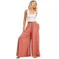 Lavish indulgent - Ladies Casual Split Pant Skirt Trousers High Waist Solid Color Loose Wide Leg Pants Women - Easy To maintain. 