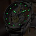 1pc Men Business Luminous Disc Quartz Watch. 