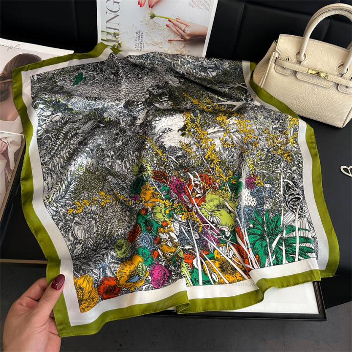 Women%20Popular%20Print%20Silk%20Scarf%2070X70cm%20Square%20Scarves%202024%20New%20Fashion%20Travel%20Decoration%20Sunscreen%20Bandannas%20Kerchief%20Hair%20Band%20-%20Image%205