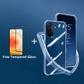 For Huawei Nova Y71 Y70 Case Clear Shockproof Silicone + Tempered Glass Screen Protector Film For Huawei Nova Y71 Y70 Back Cover. 