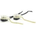 1Set Replacement Pull Cord Chain Switch Control Pull Cord Switch For Light Universal Ceiling Fan Wall Light Bedside Lamp. 