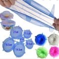 Reusable Super Stretch Silicone Lids 6pcs. 
