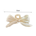 Elegance Bow Hair Clip For Women Simple Pearl Hair Claw Clips Large Size Hairpin Hair Accessories Yao Store. 