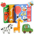 Kids Wooden Jigsaw Matching Puzzle Game Baby Early Learning Cognition Animal Fruit Traffic Educational Toys for Children Gifts. 