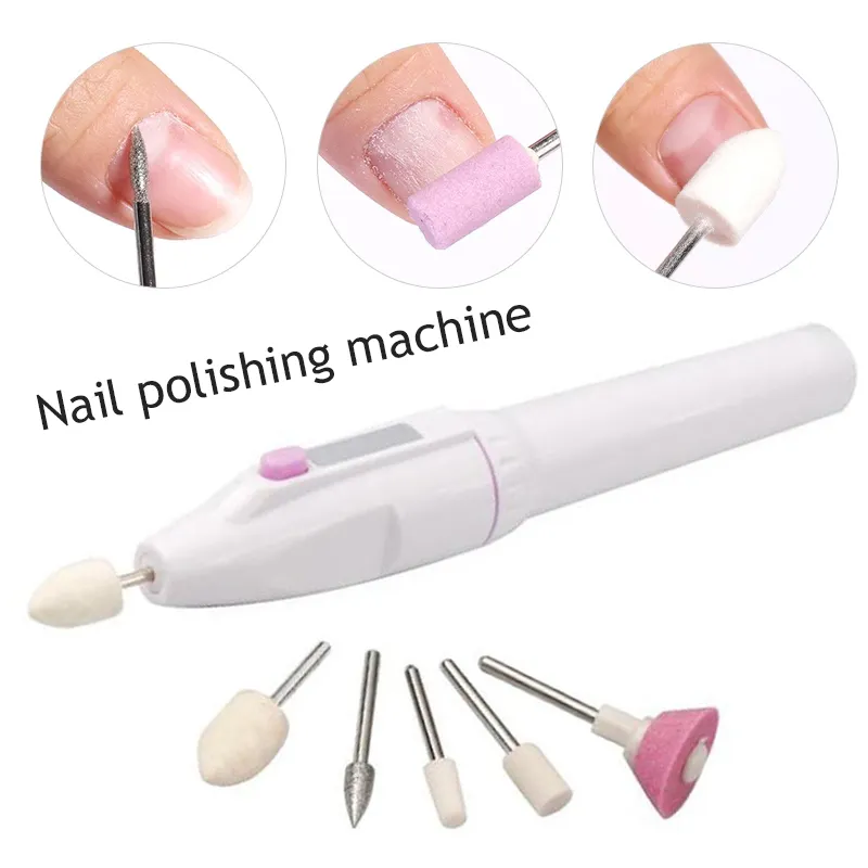 Professional Mini Electric Nail Drill Kit 5 in 1 Electric Nail Polisher Nail File Manicure Pedicure Grinding Polishing Machine Daraz .bd
