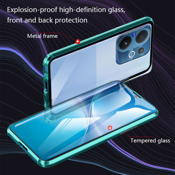 Biruiqu%20For%20VIVO%20V60%20Magnetic%20Absorption%20Case%20Metal%20Frame%20Shockproof%20Double%20Sided%20Tempered%20Glass%20Magnetic%20Case%20Cover%20-%20Image%204