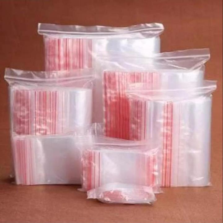 12- 6 mixed size zip lock plastic packet pack