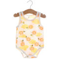 Newborn triangular hayi summer baby one-piece thin sleeveless cotton belly protector mesh baby vest bag fart clothes. 