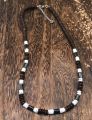 New fashion natural stone bead necklace men and women do not show steel jewelry pure natural coconut shell jewelry.