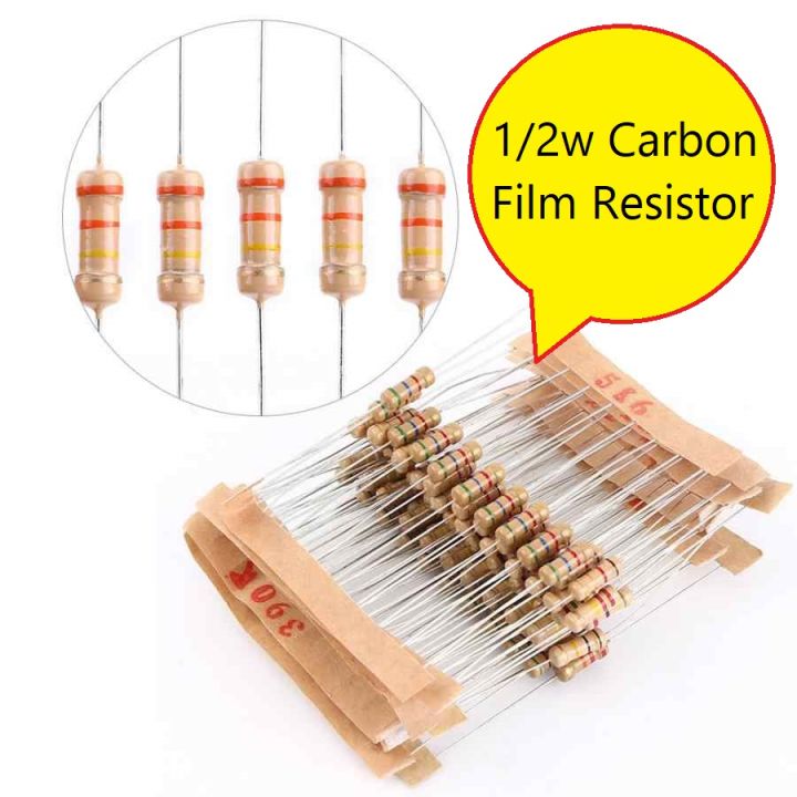 50Pcs-%201/2%20Watt%20330%20Ohm%20Resistor%201/2W%20330%20Ohm%20Carbon%20Film%20Resistor%20330%20Ohm%20Half%20Watt%20Resistance%200.5%20Watt%205%25%20Tolerance%20Fixed%20Resistors%20Passive%20Components%202%20Pin%20Leads%20Terminals%20-%20Image%205