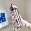 Time Marked Water Bottle BP2L Free Water Bottle with Straw Large Volume Sports A Portable Water Bottle. 