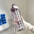 Time Marked Water Bottle BP2L Free Water Bottle with Straw Large Volume Sports A Portable Water Bottle. 