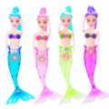 Flash LED light swimming mermaid princess doll kids girl play house toy gift. 