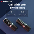 Monster Clarity 101 AirLinks Clear Talk TWS Earphoens Bluetooth Wireless Headphones ENC Noise Reduction In-ear Headset with Mic. 