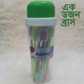 Sunny toothbrush soft multicolour 24 psc with cap and 2 water pot jar free.