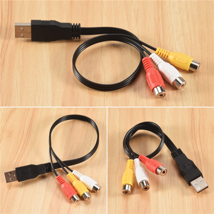 1Pc%20Usb%20Male%20Plug%20To%203%20Female%20Adapter%20Audio%20Converter%20Video%20Av%20A/V%20Cable%20Usb%20To%20Cable%20For%20Hdtv%20Tv%20Television%20Wire%20Cord%20-%20Image%205
