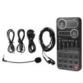 Mini Portable Voice Changer Multiple Audio Effect Live Sound Changing Card Speaker Device for Mobile Phone PC Tablet. 