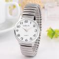 Elastic Band Watch Quartz Watch Expandable Stretch Gents Watches Wrist Band Unisex Strap Ladies P0v7.