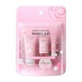 Authentic Cute Mini Laikou Japan Sakura Travel Kit 4pcs -Cleanser, Toner, Cream & Sunscreen. 