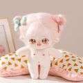 Kawaii Plush Cotton Idol Doll 20cm Stuffed Super Star Figure Dolls Plush Avocado Baby Fat Body Doll Can Change Clothes Kids Gift.