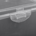 Translucent Storage Box with Lid for Jewelry Stationery Headwear Rectangular Collection Case Multipurpose Home Organizer Box. 