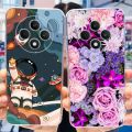 For Oppo Reno12 F 4G Case CPH2687 New Fashion Painted Cover Clear Silicone Soft TPU Phone Case For Oppo Reno 12F Reno12 FS Shell. 