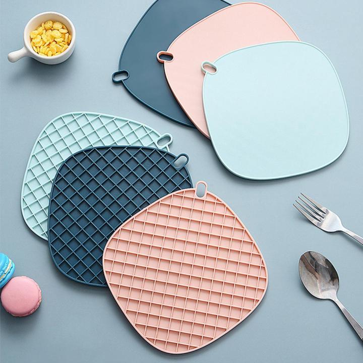 Food Grade TRP Tableware Mat Anti-Scalding Heat Resistant Placemat Tray, Spoon, Glass Pad Coaster Kitchen Accessories