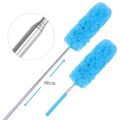 Adjustable Stretch Extend Microfiber Feather Duster Dusting Brush Stainless Steel Integrated Extension Rod Household Clean Tools 1Pcs. 