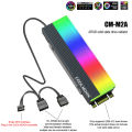 5V ARGB Sync Computer 2280 SSD M2 Radiator PC RGB M.2 Nvme Cooler Heatsink Effect Gonghpng. 