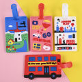 PVC Luggage Tag Soft Silicone Cartoon Boarding Tag Creative Baggage Suitcase ID Addres Holder Boarding Tag Portable Flight Label Eatop.
