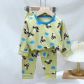 Baby Boy Girl Pajamas Autumn Long Sleeved Children's Clothing Sleepwear Teen Pajama Lycra Pyjamas Sets For Kids 2 4 6 8 10 Years.