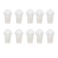 50/100Pcs 360ml/380ml/500ml Disposable Clear Plastic Cups with a Hole Dome Lids for Tea Fruit Juice Tea Disposable Cup Tableware. 