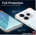 Transparent Crystal Clear Back Cover Case for Mi Redmi Note 14 5G | Shockproof Soft TPU Case | Cushioned Edges for Ultimate Protection Back Cover for Redmi Note 14 5G (TPU, Transparent).