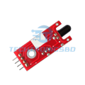 Flame Sensor Module KY-026 4-Pin (Red) | High-Sensitivity Fire Detection Sensor for Arduino, ESP32 & Raspberry Pi Projects.