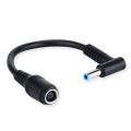 Female 7.4mm x 5.0mm to 4.5mm x3.0mm Male Charger Adapter Power Connector Converter Cable DC Jack for Dell Charge Hp. 