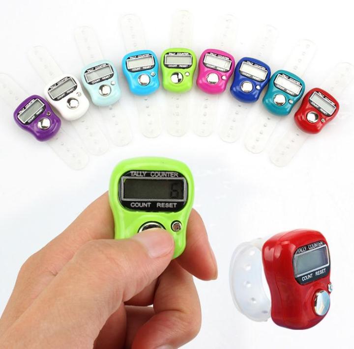 Digit Digital Ring Finger Hand Tally Counter (Multi-Color)