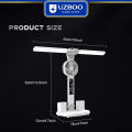 UZBOO Desk Lamp Double-head Table Lamps Eye Protection Lights 3 Color Touch Dimming Lamp Desk Light Modern Table Lamp With Fan Function Work And Pen Container Function Easy Use For Office Dormitory Bedroom. 