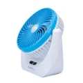 Lithium rechargeable mini table fan with LED light -1880. 