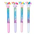 Unicorn & Others Cartoon Design Black Color Ink Glitter Pen. 