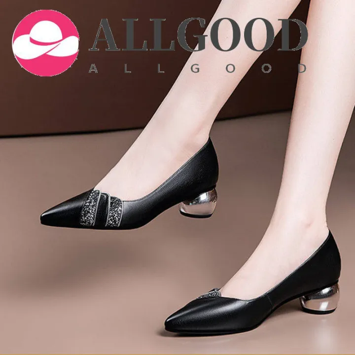 women%20classic%20pointed%20toe%20pu%20leather%20slip%20on%20high%20heel%20shoes%20lady%20cool%20black%20office%20heel%20pumps%20zapatos%20de%20mujer%20a6512%20-%20Image%202